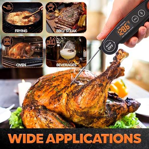 1 Second Instant Read Food Thermometer Rechargeable Meat Thermometer Digital - Image 3