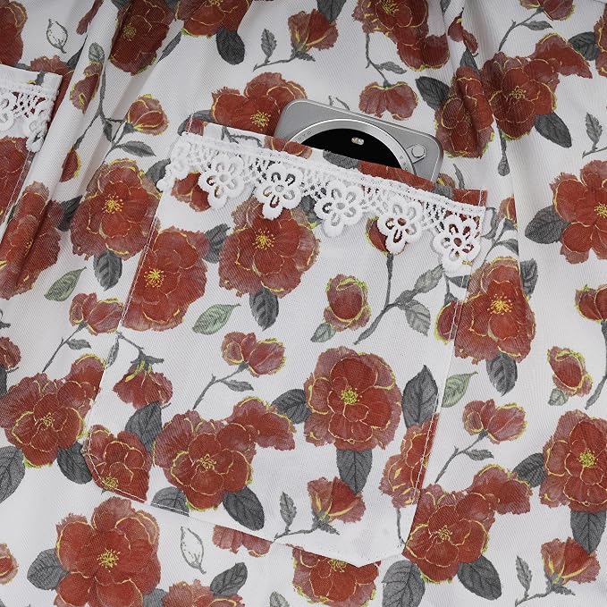 Funny Aprons for Women with Pockets, Kitchen Cooking Grilling Bbq Cute Chef - Image 5