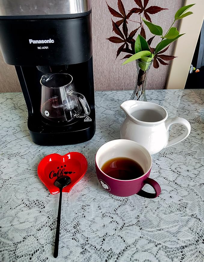 Heart-shaped Coffee Spoon Rest, Mini Coffee Spoon Holder, Small Ceramic Spoon - Image 2