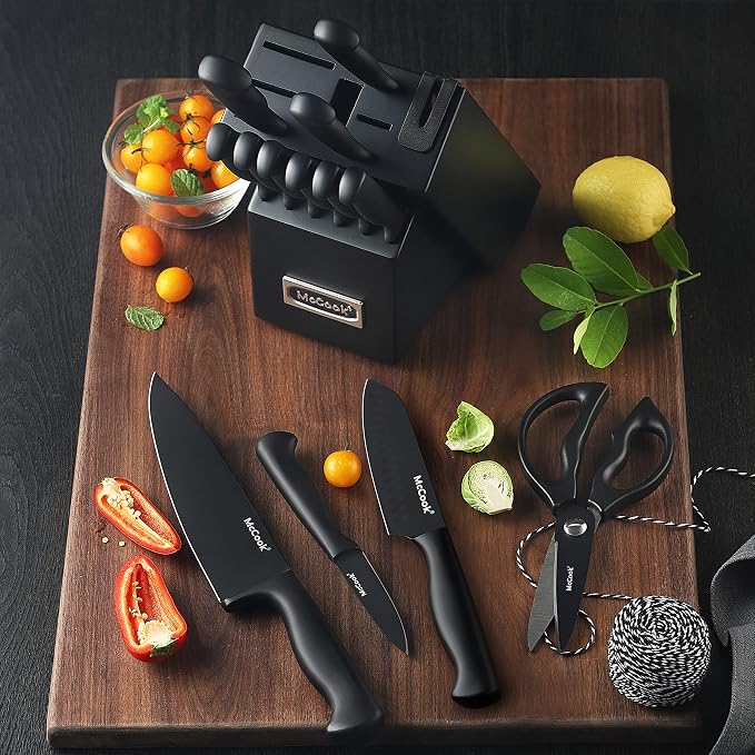 McCook® Knife Sets, German Stainless Steel Knife Block Sets - Image 9