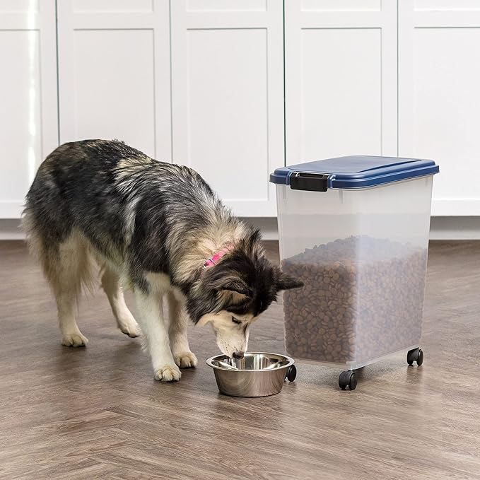 IRIS USA Airtight Dog Food Storage Container, Attachable Wheels, - Image 5