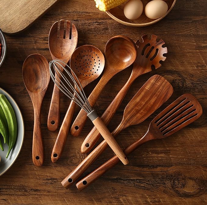 Wooden Kitchen Utensils Set - Image 4