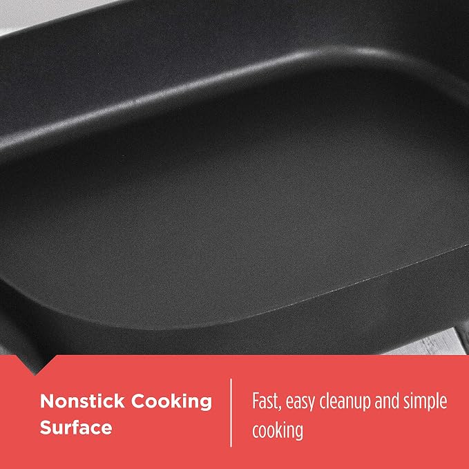 BLACK+DECKER Electric Skillet, Variable Temperature Control, Nonstick Cooking - Image 7