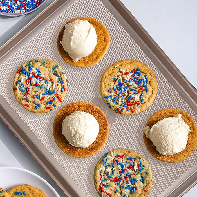 Baker's Secret Baking Sheet Pan Set, 3x Cookie Sheets - Image 7