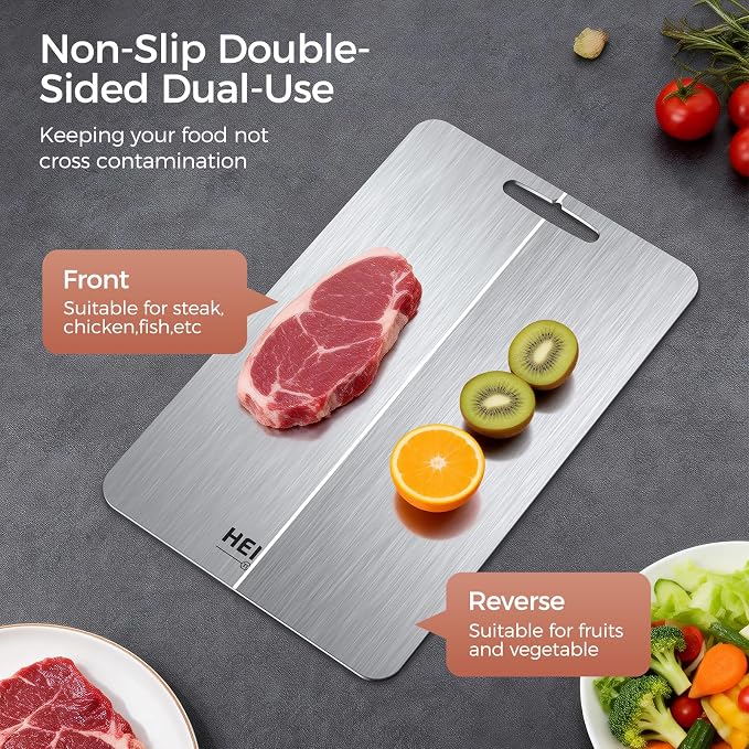 Titanium Cutting Board Set of 3, 100% Pure Titanium Cutting Boards - Image 7