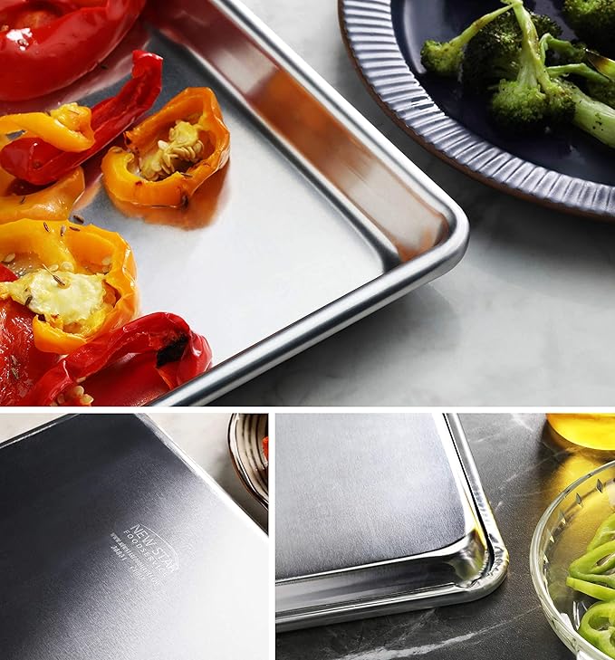 New Star Foodservice Commercial-Grade 18-Gauge Aluminum Sheet Pan/Bun Pan) - Image 6