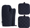 Oven Mitts and Pot Holders 4 pcs Set, High Heat Resistant 500 Degree Extra by M+MIAOYAN