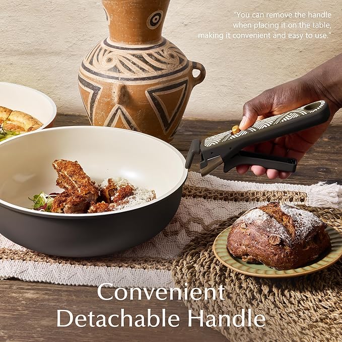 CAROTE 21-Piece Ceramic Cookware Set, Nonstick Pots and Pans Set - Image 7