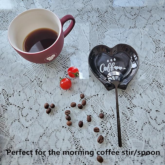 Ture Heart-shaped Ceramic Spoon Rest - Image 4