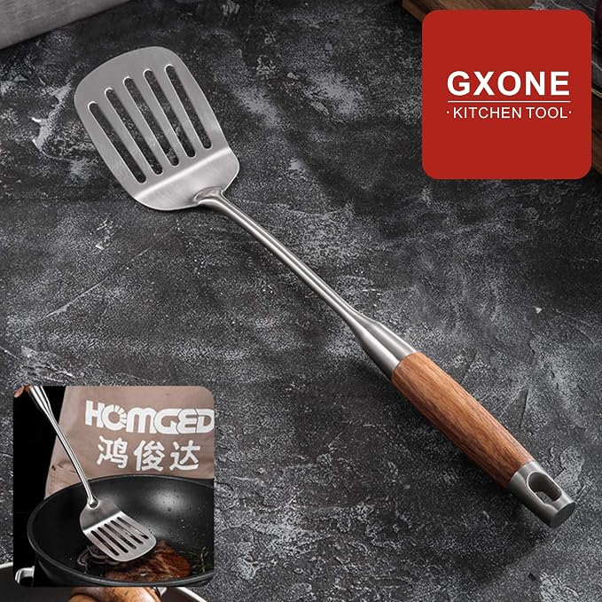 Metal Spatula, 304 Stainless Steel Wok Spatula - Image 5
