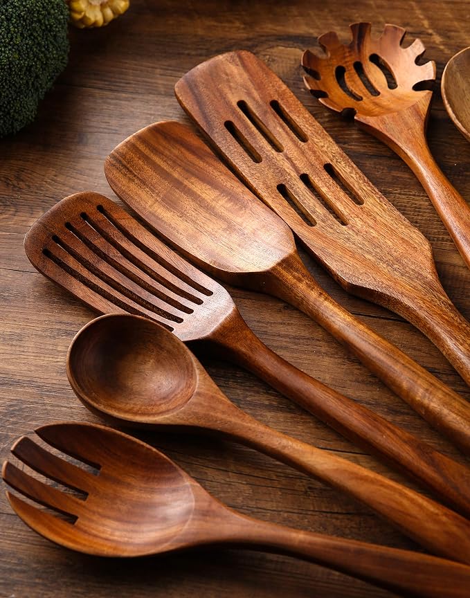 Wooden Kitchen Utensils Set - Image 4