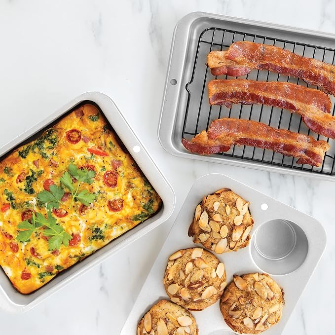 Nordic Ware Naturals 5 Piece Compact Pan Set, Toaster Oven, Counter Ovens - Image 2