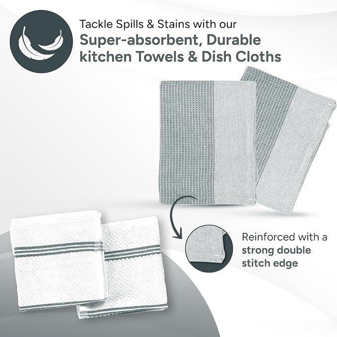 Casa Platino 8-Piece Mini Oven Mitt & Pot Holder Set – 500°F Heat Resistant - Image 4