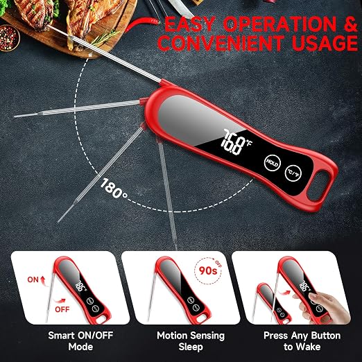 2026 Upgraded Meat Thermometer Digital-Instant Read Food Thermometer - Image 5