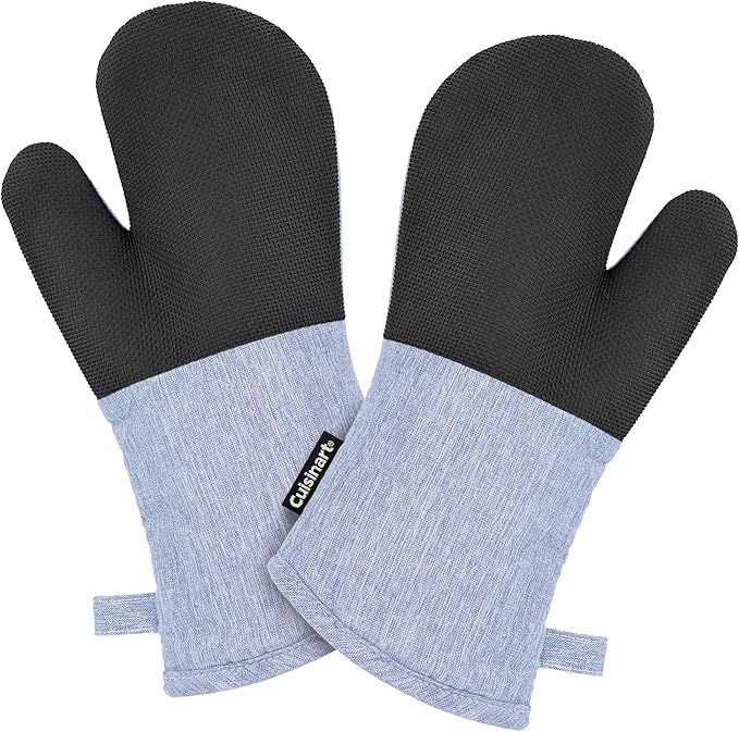 Cuisinart Kitchen Oven Mitts – Heat-Resistant Kitchen Mitts by BestBrands