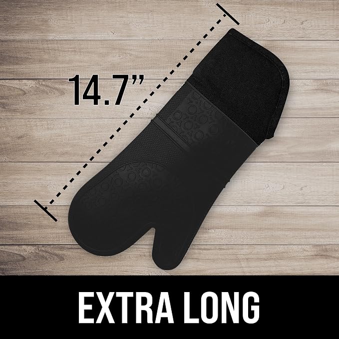 BPA-Free Silicone Oven Mitts Ultra Heat Resistant up to 500°F - Image 2