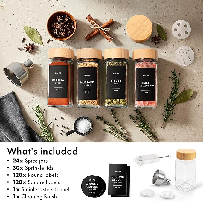 EDELHAUS® Square Spice Jars - Image 8