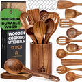 Wooden Spoons for Cooking – Wooden Cooking Utensils Set by Woodenhouse
