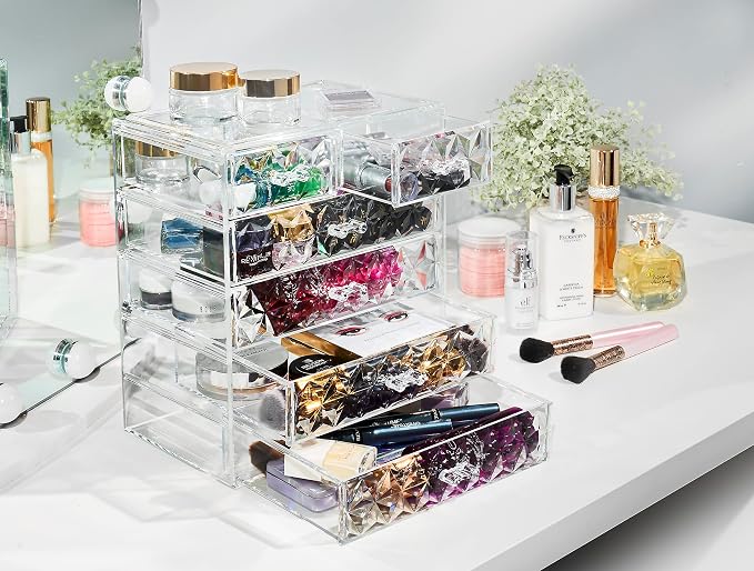 Sorbus Acrylic Makeup Organizer Set, 6-Drawer Vanity & Countertop Cosmetic - Image 7
