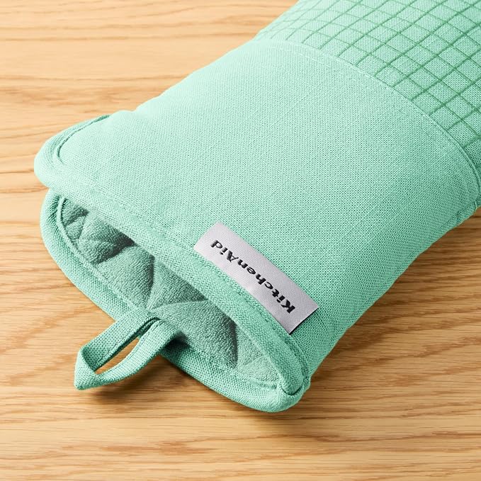 KITCHENAID Gourmet Series Gridlines Oven Mitts 2-Pack Set, Heat Resistant up to - Image 6