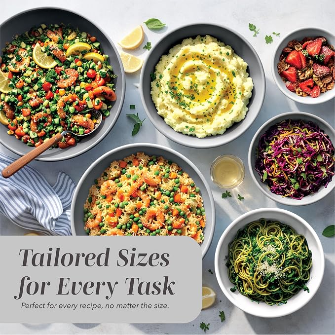 COOK WITH COLOR Mixing Bowls Set with TPR Lids - Image 5