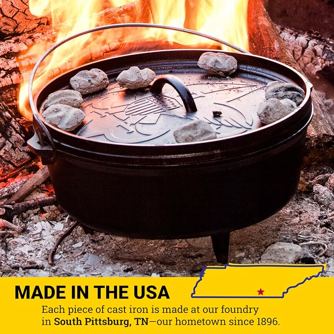 Lodge Boy Scouts of America Cast Iron Camp Dutch Oven, Pre-Seasoned - Image 8