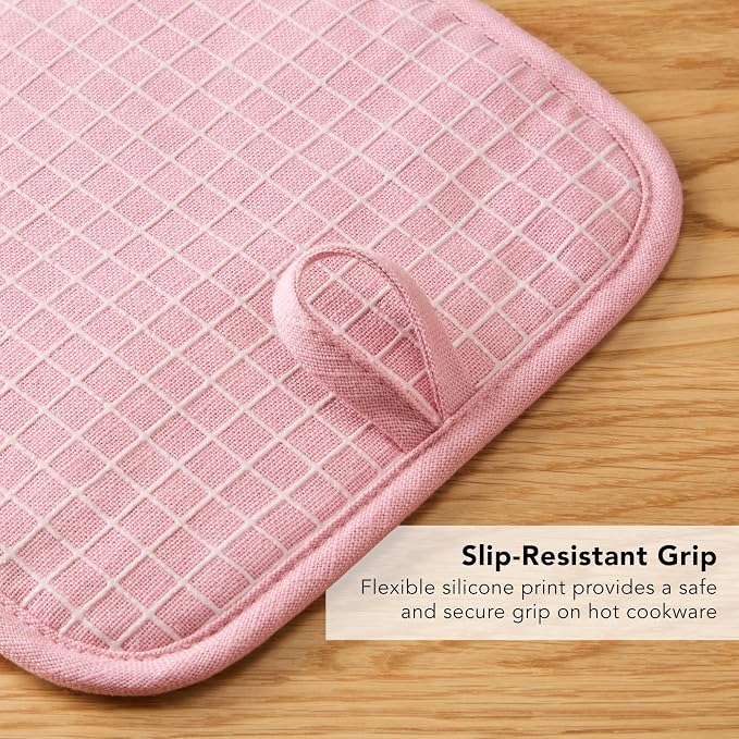 KITCHENAID Gourmet Series Gridlines Pot Holders 2-Pack Set, Heat Resistant up - Image 7