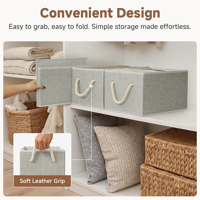 StorageWorks Storage Baskets for Shelves, Closet Organizers and Storage Bins - Image 5