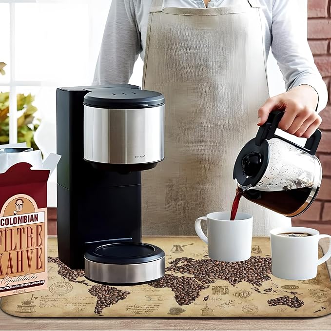 Fun Coffee Mat 19inx12in, Coffee Bar Mat - Image 3