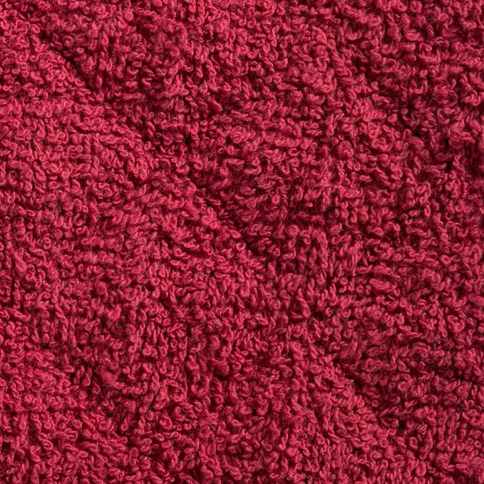 DII Basic Terry Collection Quilted 100% Cotton, Barn Red, 3 Piece - Image 4