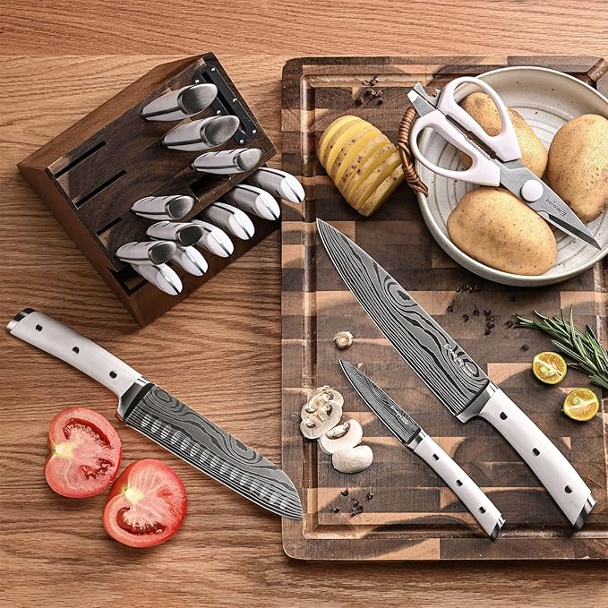 Knife Set, Emojoy 18-Pieces Kitchen Knife Set - Image 6