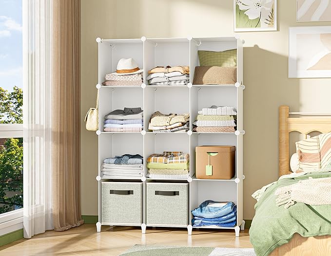 HOMIDEC Closet Organizer, 12-Cube Closet Organizers and Storage, Portable - Image 2