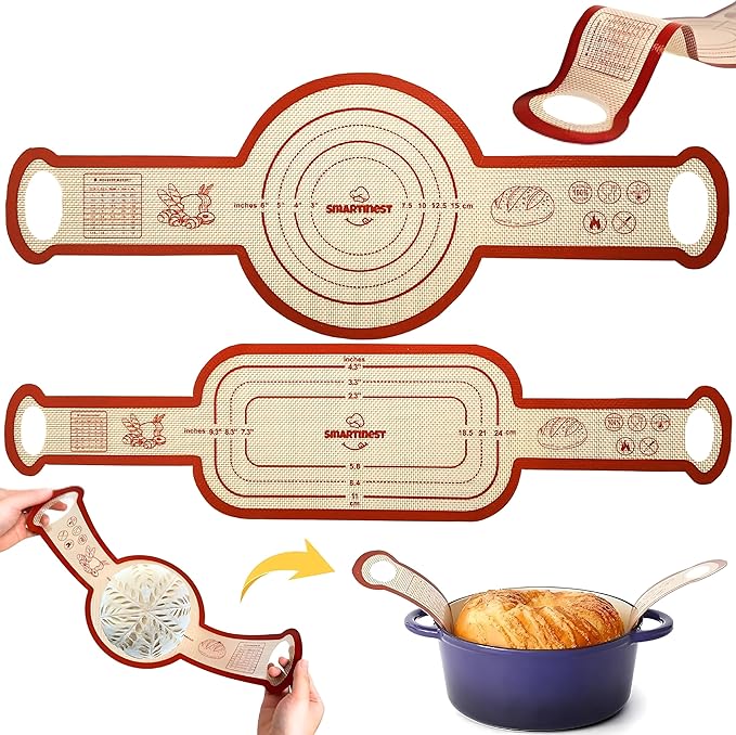 Sourdough Silicone Bread Sling for Dutch Oven, Essentials Bread Making Supplies by smartinest