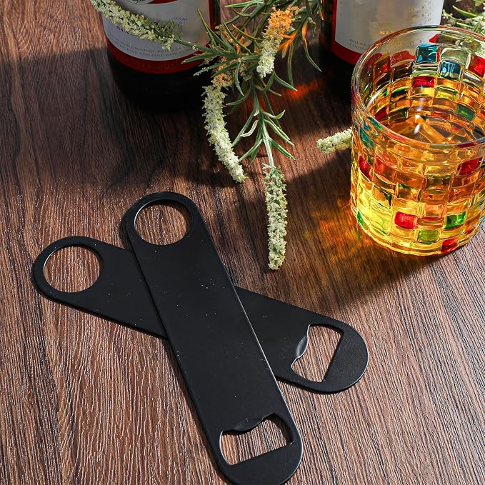 20 Pack Flat Bottle Opener, 7 Inch Stainless Steel Black Speed Opener Bulk - Image 7