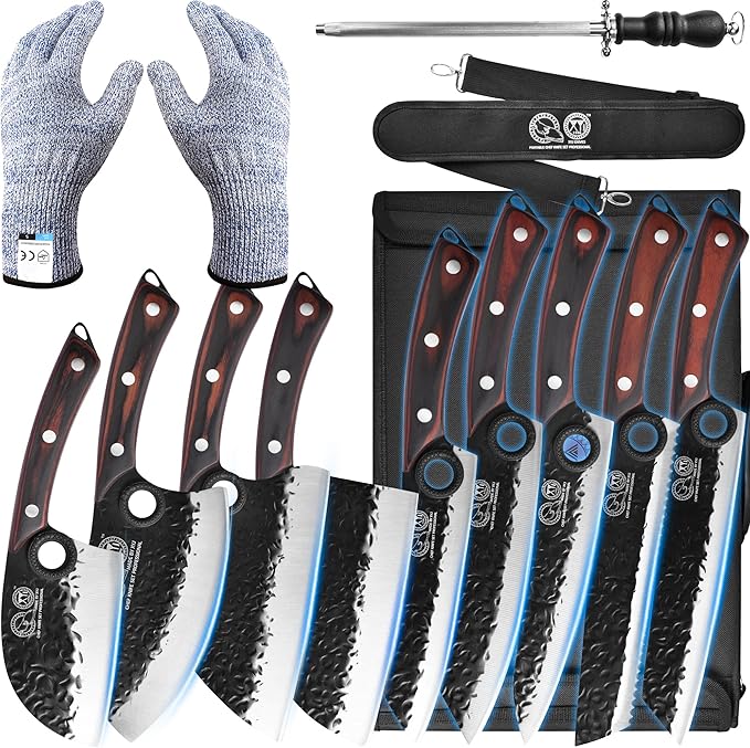 XYJ Professional Serbian Chef Knife Set by XYJ