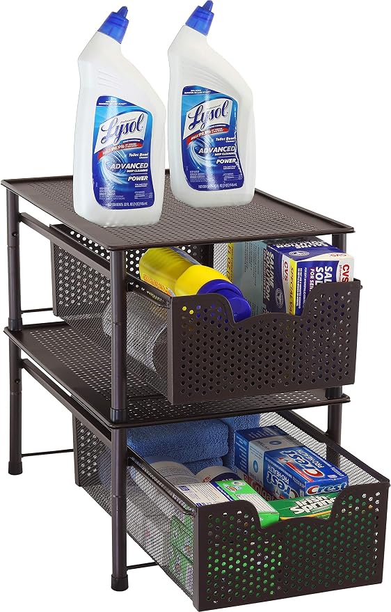 Simple Houseware Stackable Cabinet Basket Drawer Organizer - Image 5