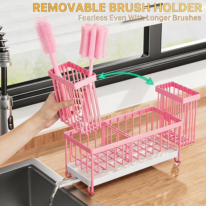 Cisily Sponge Holder for Kitchen Sink, Sink Caddy Organizer - Image 5
