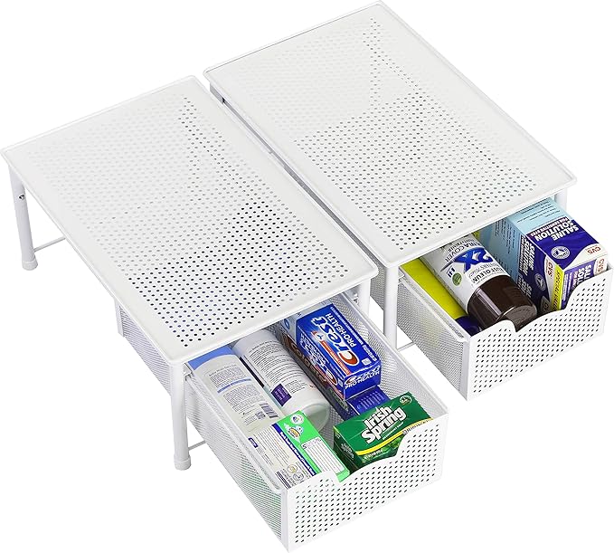 Simple Houseware Stackable Cabinet Basket Drawer Organizer - Image 7
