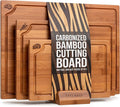 EDELHAUS Carbonized Bamboo Cutting Boards – Cutting Board Set of 3 Heat Treated by EDELHAUS