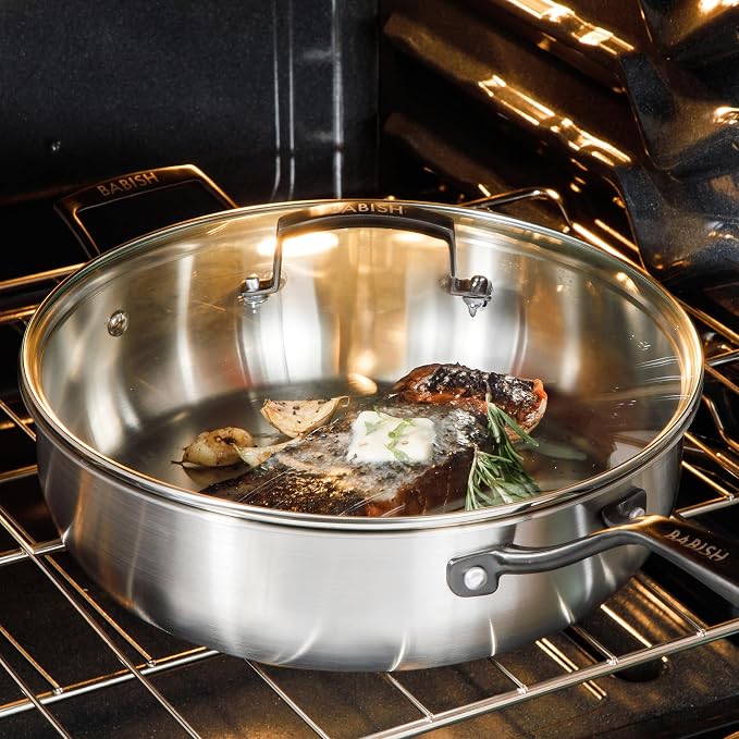 Babish 5-Qt Stainless Steel Sauté Pan - Image 2