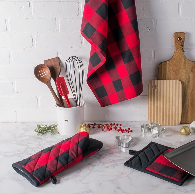 DII Buffalo Check Kitchen Collection, Classic Farmhouse Kitchen Set, 2 Piece - Image 6
