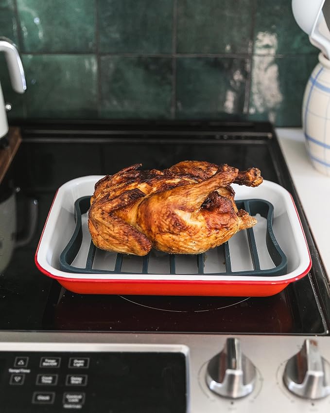 The Silicone Kitchen Silicone Roasting Rack Pan Extra Large, Dishwasher Safe - Image 2