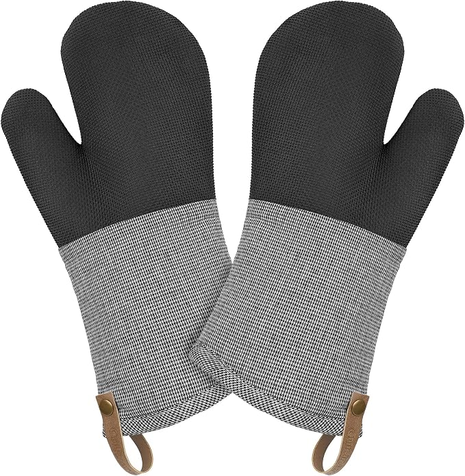 Cuisinart Kitchen Oven Mitts – Heat-Resistant Kitchen Mitts by BestBrands