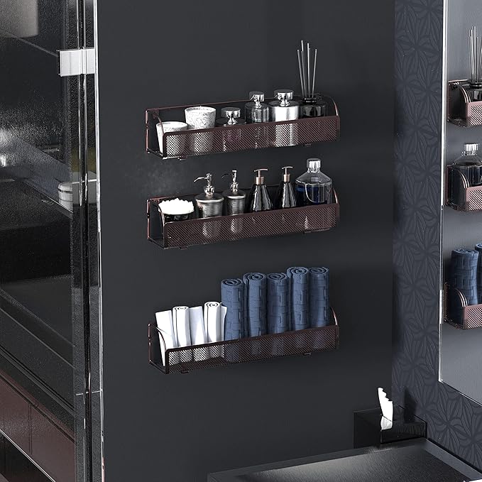 Simple Houseware Wall Mounted Spice Rack Shelves Organizer - Image 3