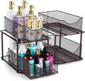 Sorbus 2 Sets of 2 Tier Metal Under Sink Organizer by Sorbus