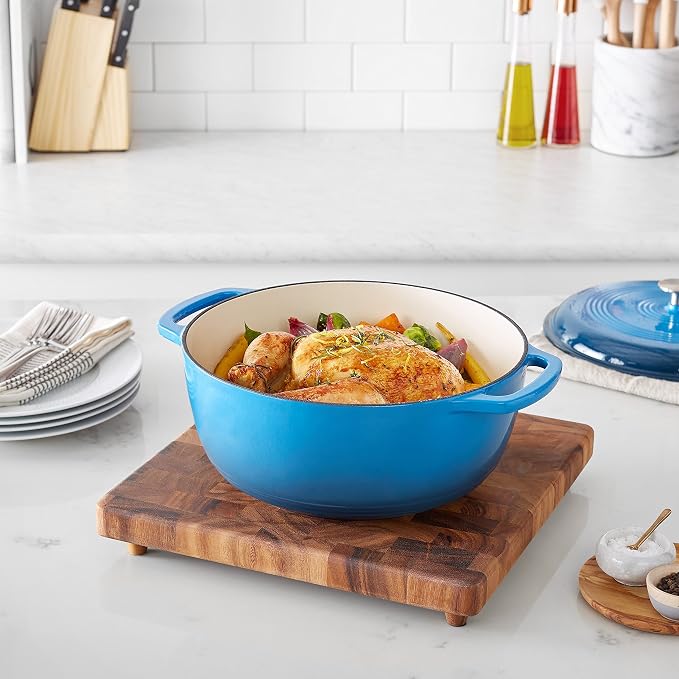 Amazon Basics Enameled Cast Iron Dutch Oven Pot - Image 6
