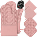 Oven Mitts and Pot Holders Set by HGYI