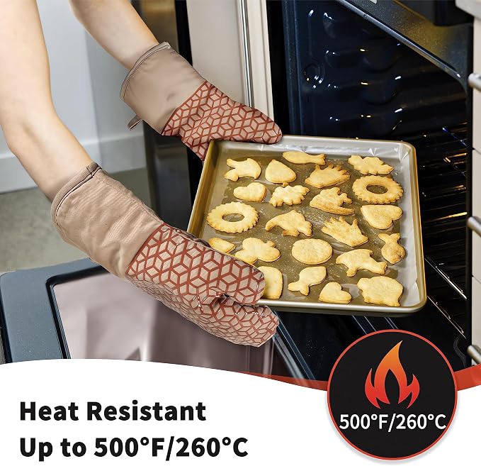 Oven Mitts And Pot Holders Set 6Pcs, Kitchen Oven Glove, High Heat Resistant - Image 2