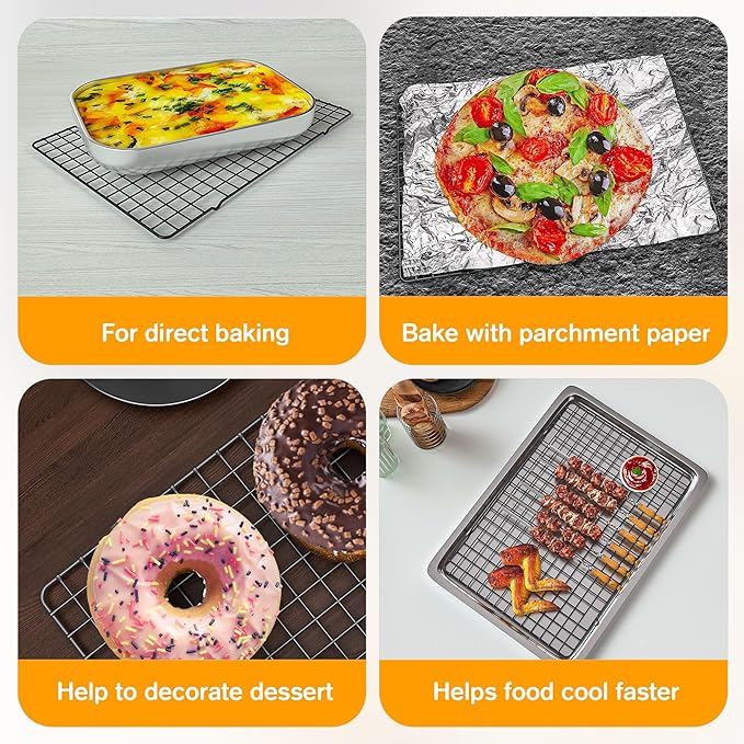 2PCS Cooling Racks for Cooking and Baking - Image 4