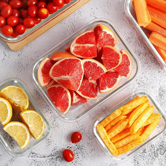 10 Pack Borosilicate Glass Meal Prep Containers - Image 7